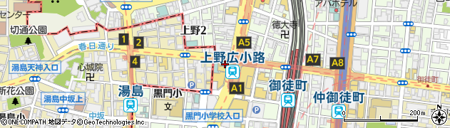 エルセーヌ上野総本店周辺の地図