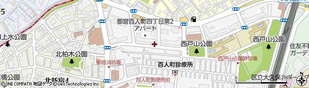 東京都新宿区百人町4丁目周辺の地図