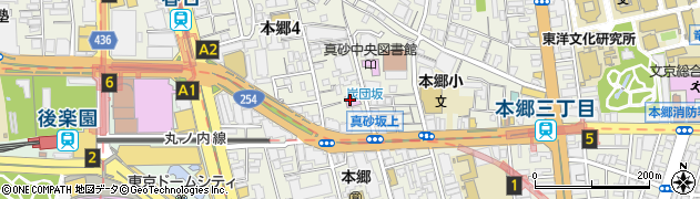 文京区役所アカデミー推進部　文京ふるさと歴史館周辺の地図