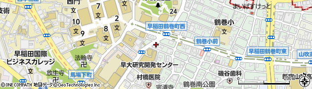 早稲田大学前郵便局 ＡＴＭ周辺の地図