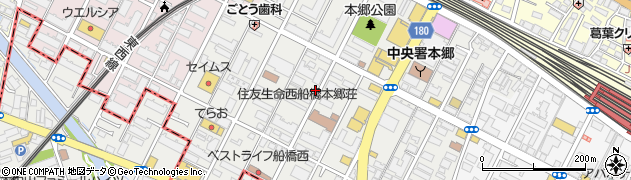 千葉県船橋市本郷町周辺の地図