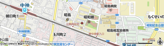 東京都昭島市築地町周辺の地図