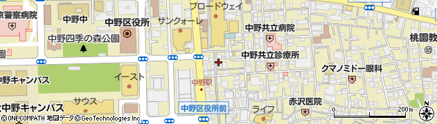 ＡＯＫＩ中野サンモール新店周辺の地図