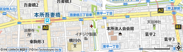 大横川親水公園周辺の地図