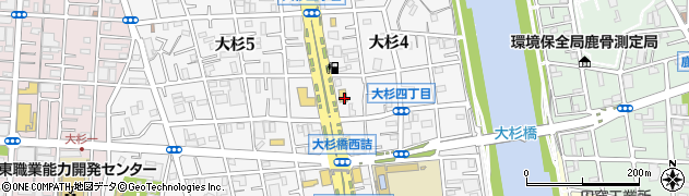 東京都江戸川区大杉4丁目2周辺の地図