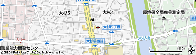 東京都江戸川区大杉4丁目2-2周辺の地図