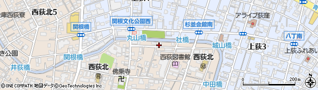 善福寺川周辺の地図