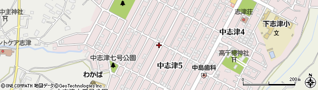 中志津五号公園周辺の地図