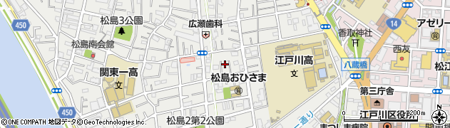 東京都江戸川区松島2丁目29周辺の地図