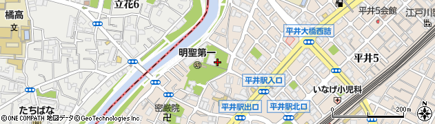 東京都江戸川区平井6丁目周辺の地図