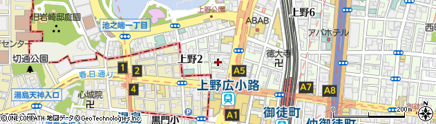 快活CLUB 上野広小路店周辺の地図