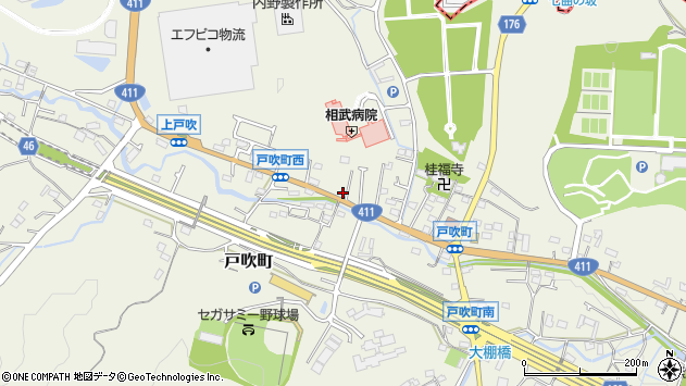〒192-0001 東京都八王子市戸吹町の地図