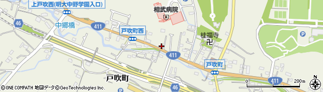 東京都八王子市戸吹町周辺の地図