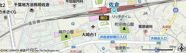 セブンイレブン佐倉大崎台店周辺の地図