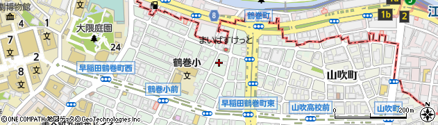 早稲田ランドリー周辺の地図