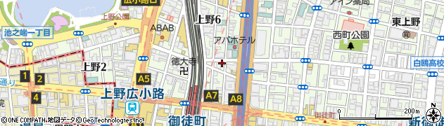Dr.巻き爪 上野御徒町店周辺の地図