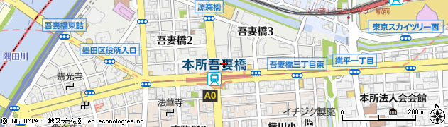 ゆで太郎 本所吾妻橋店周辺の地図
