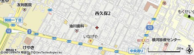 東京都武蔵野市西久保周辺の地図