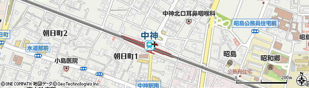 東京都昭島市中神町1208周辺の地図