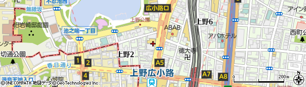東急リバブル株式会社　賃貸部門上野センター周辺の地図