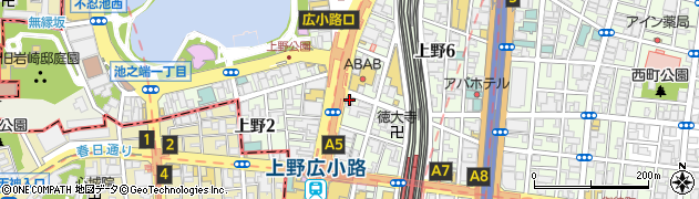 株式会社エイブル　上野店周辺の地図