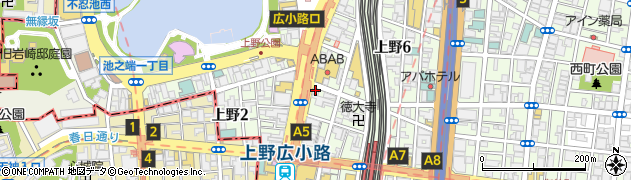 アビバ上野校周辺の地図