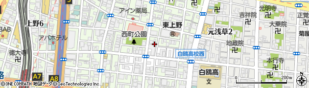日本食研株式会社　上野支店周辺の地図