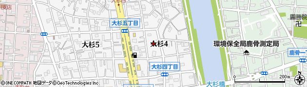 東京都江戸川区大杉4丁目15周辺の地図