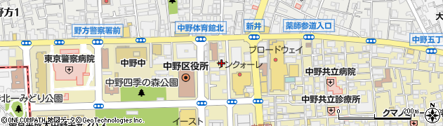 トシン電機株式会社　中野営業所周辺の地図