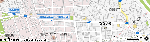 篠崎駅入口周辺の地図
