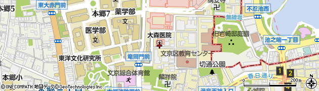 大森内科医院周辺の地図