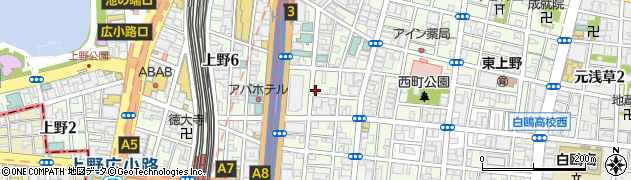 上野肉店周辺の地図