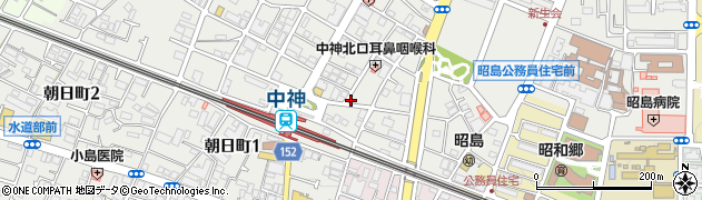 中神駅北口第一自転車等駐車場周辺の地図