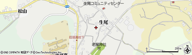 千葉県匝瑳市生尾周辺の地図