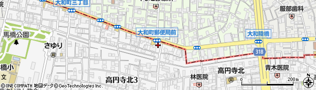 みずほ銀行高円寺北口支店周辺の地図