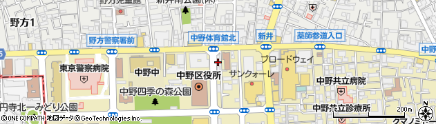 ディーキャリアＩＴエキスパート　中野オフィス周辺の地図