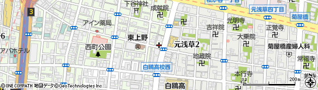 昭和被服総業株式会社　東京支店周辺の地図
