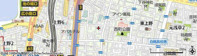 アルカディア上野ビル立体駐車場周辺の地図