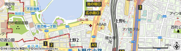 大戸屋上野公園店周辺の地図