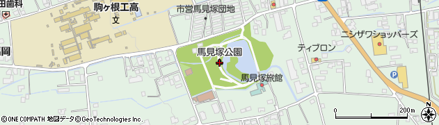 馬見塚公園周辺の地図
