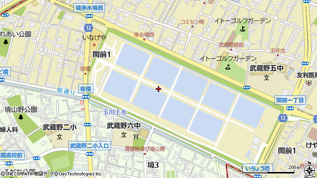 〒180-0014 東京都武蔵野市関前の地図