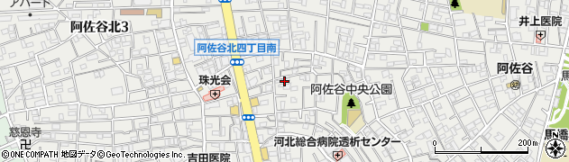東京都杉並区阿佐谷北周辺の地図
