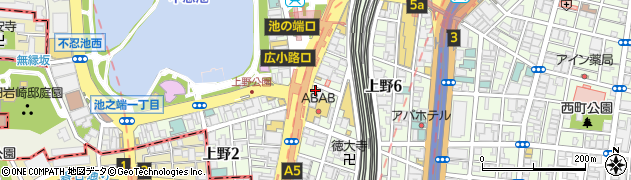 アパマンショップ上野店周辺の地図