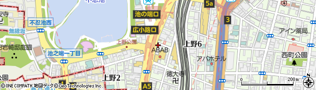 株式会社大黒屋上野店周辺の地図