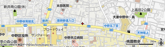 マンマチャオ中野新井店周辺の地図