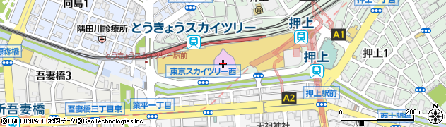 魚力 東京スカイツリータウン ソラマチ店周辺の地図