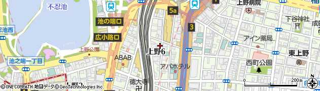 上野やぶそば周辺の地図