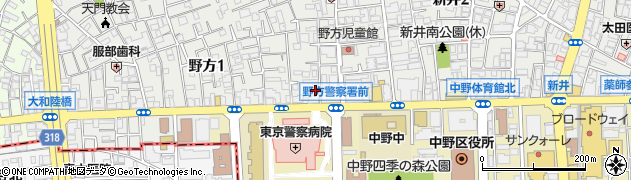 中野ダイヤハイツ管理事務室周辺の地図