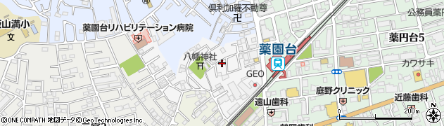 千葉県船橋市滝台町周辺の地図