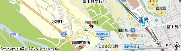 白髯神社周辺の地図